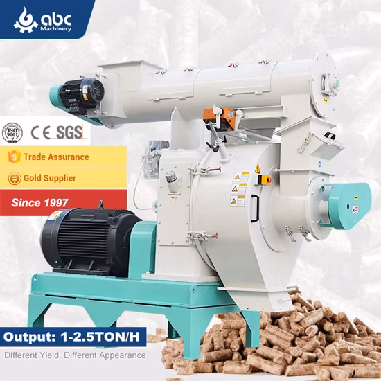Vertical Ring Die Industrial Large Scale Engineering Biomass Fuel Hard Wood Sawdust Rice Peanut Coconut Bagasse Straw Hay Complete Best Pellet Mill for Sale