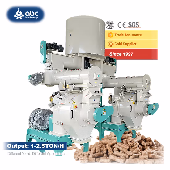 Vertical Ring Die Industrial Large Scale Engineering Biomass Fuel Hard Wood Sawdust Rice Peanut Coconut Bagasse Straw Hay Complete Best Pellet Mill for Sale