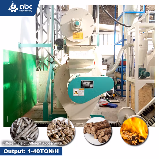 Anneau vertical filière industrielle à grande échelle ingénierie biomasse combustible bois dur sciure de riz arachide noix de coco bagasse paille foin complet meilleur moulin à granulés à vendre