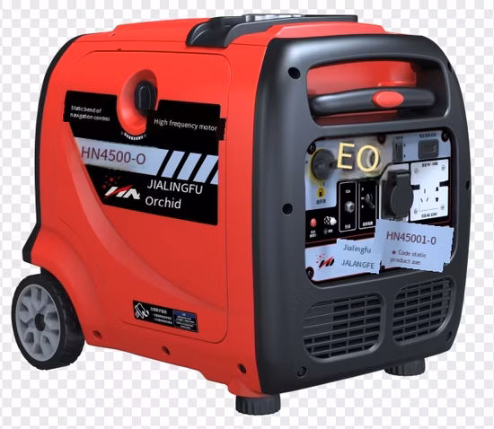 Générateur d'essence silencieux portatif d'inverseur de 5kVA 110V 60Hz
