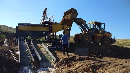 Machine à laver mobile d'écluse d'orpaillage de tantalite de diamant mobile de sable minéral